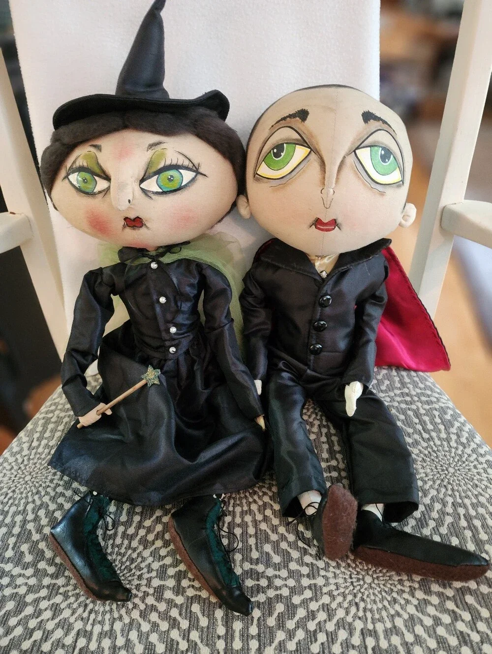 Norbert Vampire And Xanzabelle Witch By Joe Spencer. Not A Toy.